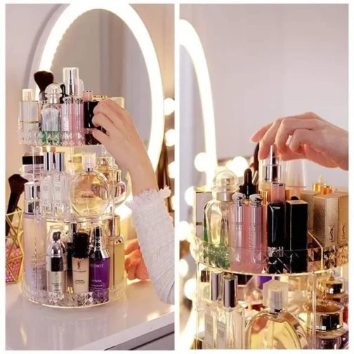 Cosmetics Makeup Organizer Rotating 360 - Image 3