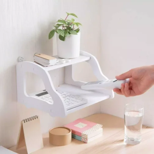 Wall-Mounted WiFi Router Shelf – Compact Organizer for Routers & Electronics - Image 2