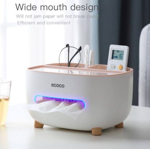 Luxury Tissue Box & Remote Control Holder – Multifunctional Desk Organizer - Image 2